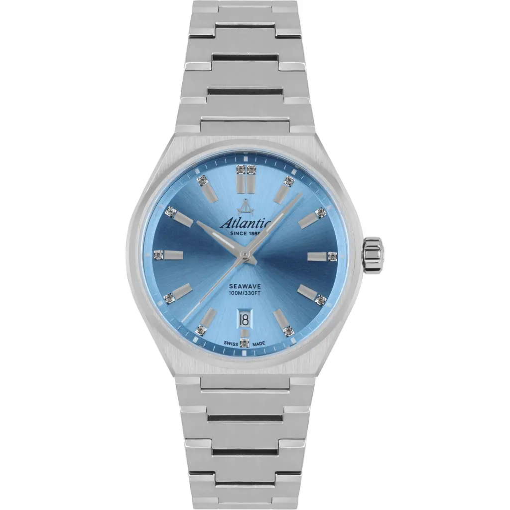 Годинник Atlantic Seawave 35mm Sky Blue 39365.41.51